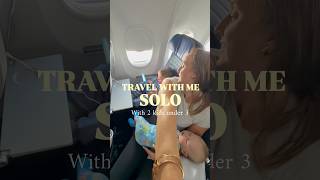 Tips for traveling solo with 2 little kids!