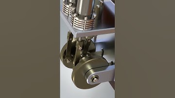 stirling engine #shorts #solidworks #animation #cad
