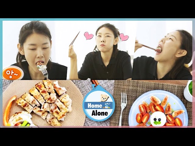 [Mukbang] Home Alone Han Hye Jin's Diet Eating Show class=