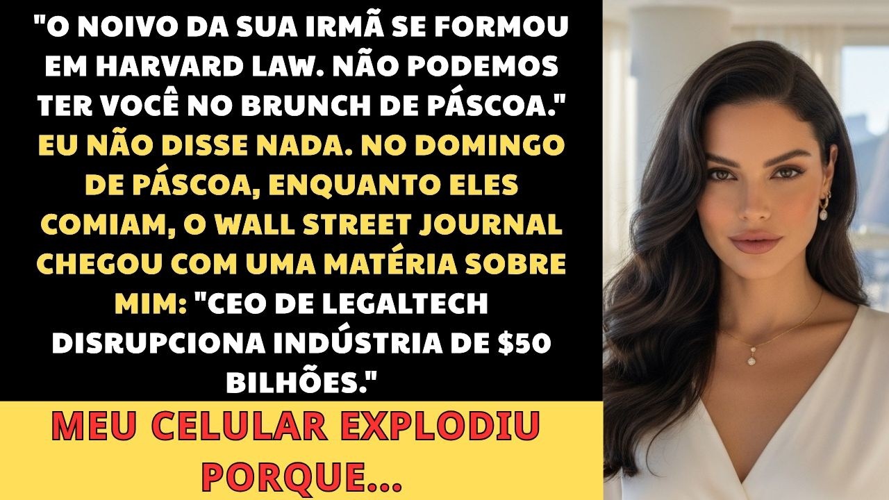 Minha mãe me desconvocou do brunch de Páscoa porque meu trabalho "envergonharia" minha irmã, cujo noivo era advogado de família tradicional. Tudo bem, mãe, aproveitem o brunch, eu falei, enquanto...