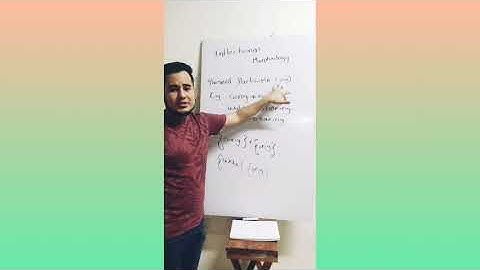 Inflectional Morphology G1