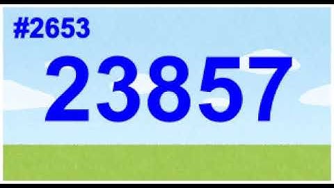 Count up 2601st to 2700th prime numbers! 1st channel.