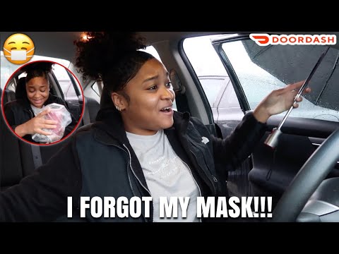 Capa de I FORGOT MY MASK!!! | DOORDASH VLOG