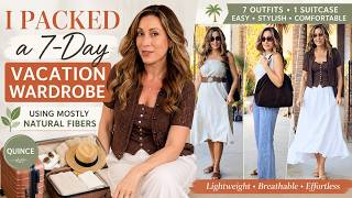 I Packed a 7-Day Vacation Wardrobe Using Mostly Natural Fibers (Quince)