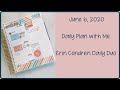 DAILY PLAN WITH ME | JUNE 6, 2020 | ERIN CONDREN DAILY DUO