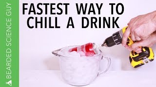 How to cool a drink quickly