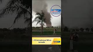 Es un gustnado un fenómeno que muchos llaman mini-tornado, su nombre técnico es ráfaga tornádica.
