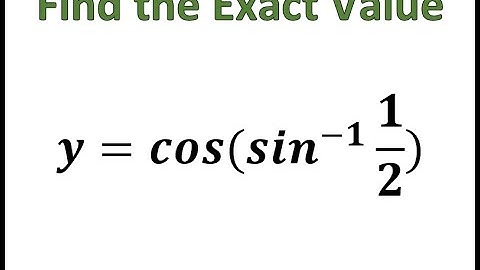 Find the Exact Value of y, Simplifying Inverse Trig Functions