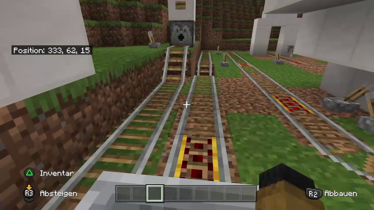 Minecraft Rollercoaster testing and fixing - YouTube