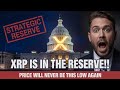 XRP JUST GOT ADDED TO THE US STRATEGIC RESERVE??!! (I'M SHAKING WATCHING THIS...)