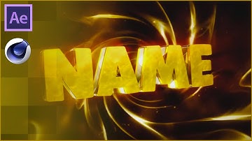 Gold/Yellow Swirls Cinema 4D & After Effects Intro Template - FREE DOWNLOAD