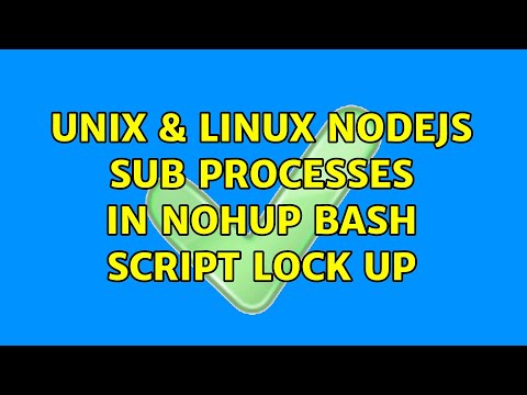 Unix & Linux: nodejs sub processes in nohup bash script lock up