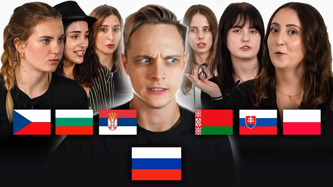 RUSSIAN TRIES TO UNDERSTAND 7 SLAVIC LANGUAGES! POLISH, SERBIAN ...