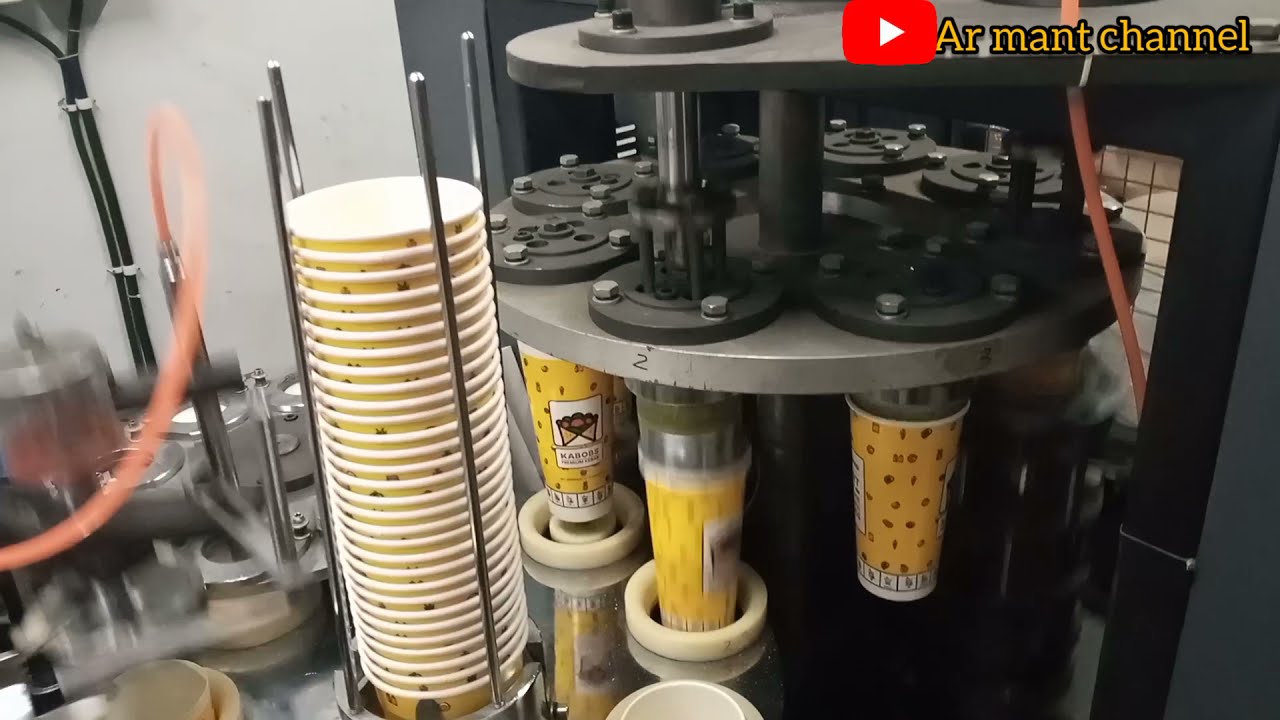 MESIN PEMBUAT PAPER CUP(GELAS KERTAS) || Ar mant - YouTube