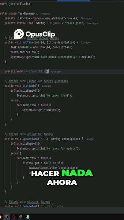 💾 Guardando Tareas en un Archivo JSON con BufferedWriter | Task Tracker ...
