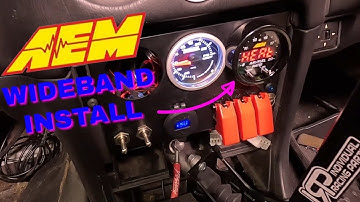 AEM WIDEBAND SENSOR AND CONTROLLER INSTALL  : MX5 MIATA TURBO BUILD pt65