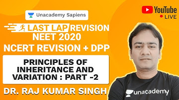 Last Lap NCERT Revision and DPP | Principles of Inheritance & Variation Part 2 | NEET 2020 | Biology