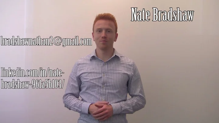 Nate Bradshaw's Video Resume