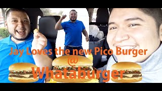 Jay flips over new pico de gallo pico burger #Picodegalloburger #Foodie #Foodreview