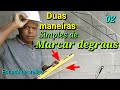 Como marcar os degraus de uma forma bem simples em uma escada de treliças! 2° Parte