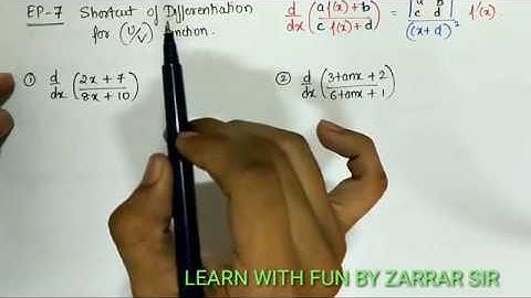 Differentiation shortcut for U/V rule in 3 Minn!!!!!!!!!!!!!!!!!!!!!!