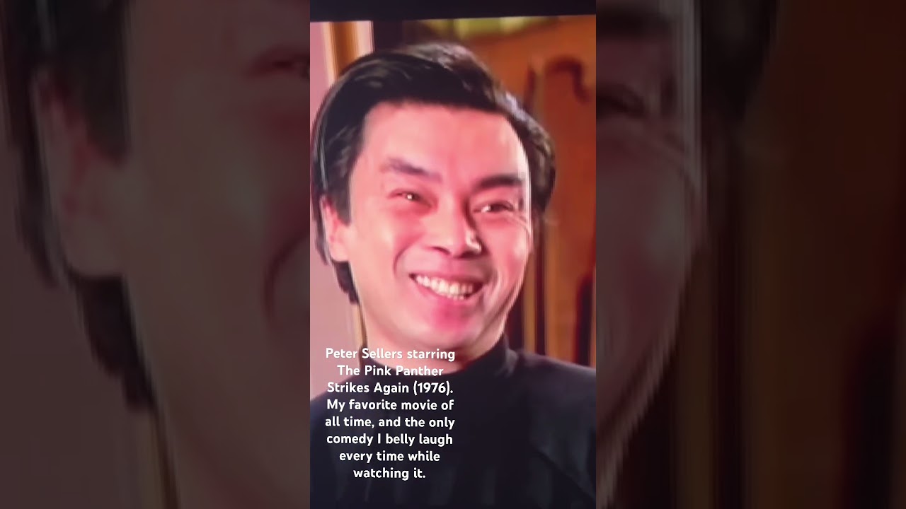 Inspector Clouseau in disguise as the hunchback from the Pink Panther movie series. Comedic genius.