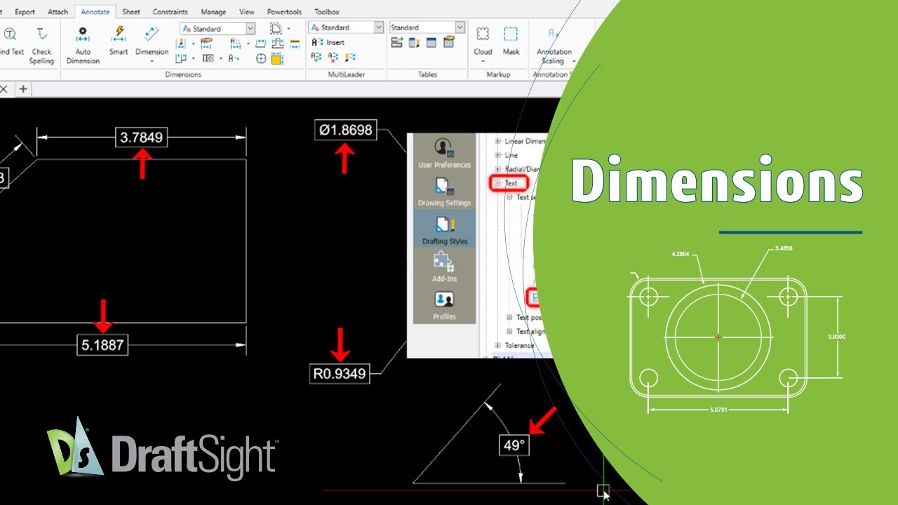 Enable 'Text Frame' of Dimension in Dimension Style - YouTube