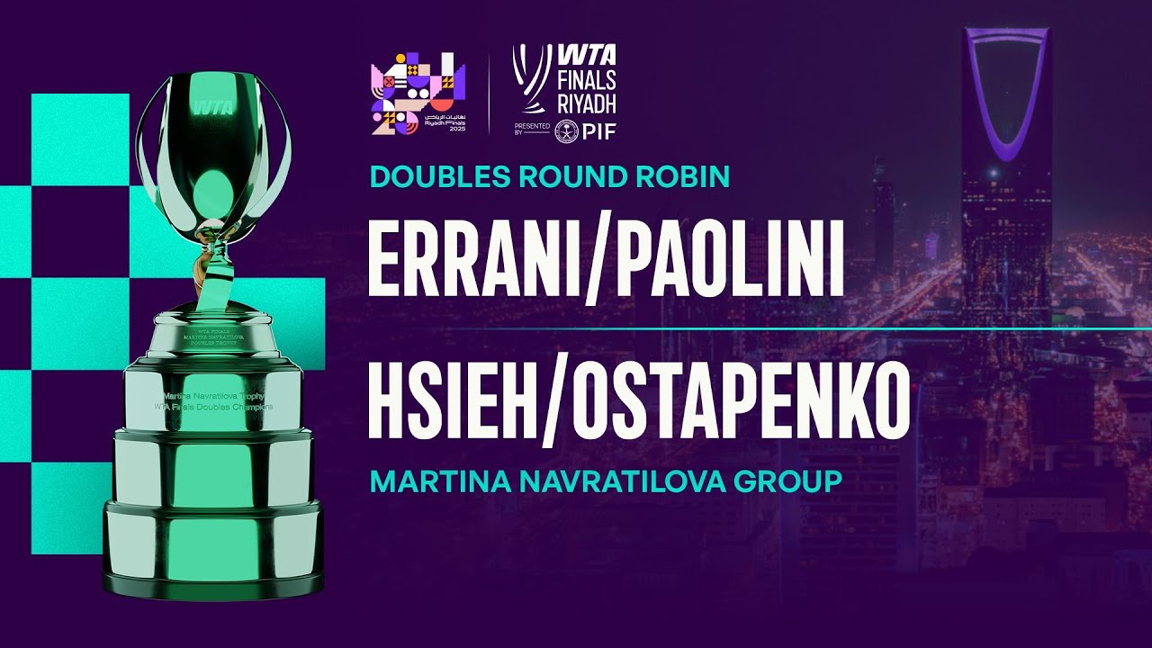 Hsieh/Ostapenko vs. Errani/Paolini | 2025 WTA Finals Round Robin | WTA Match Highlights
