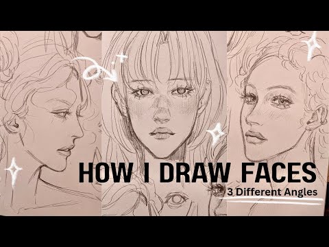 How I draw faces-female version! 🌻🍃