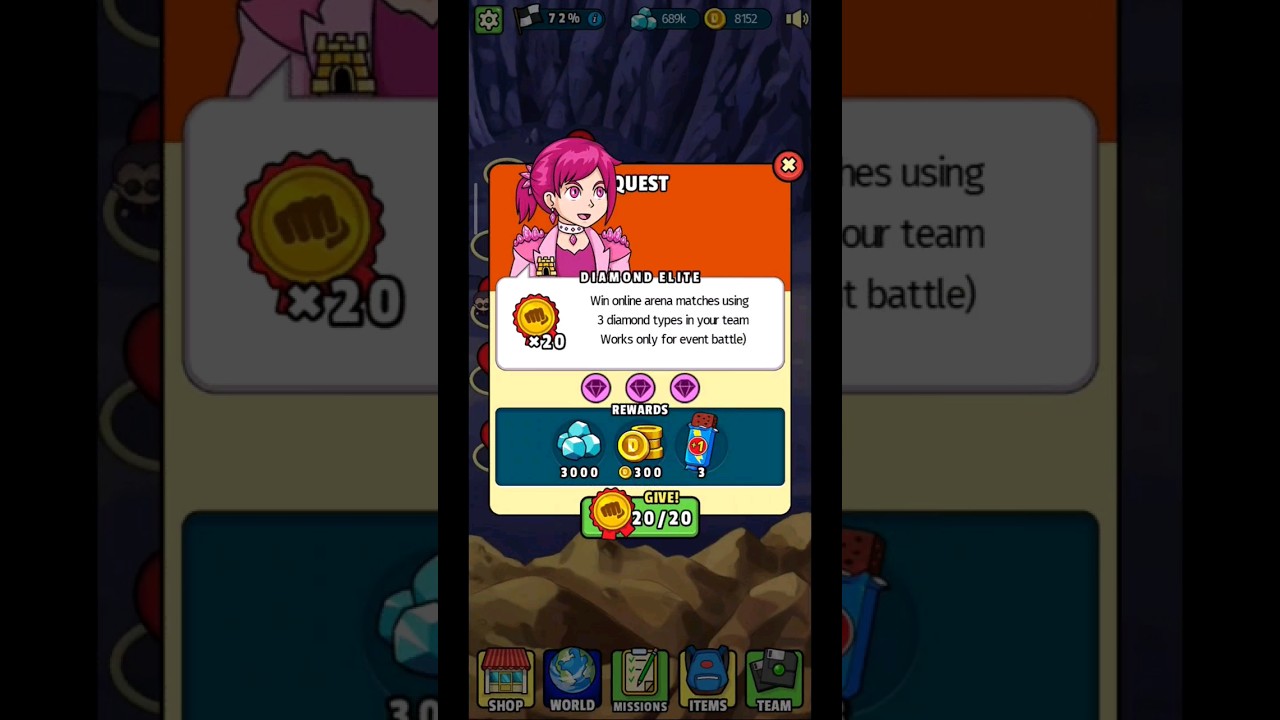 Challenge Cave Diamond Elite Challenge Completed In Dynamons World 😍#shorts #dynamonsworld