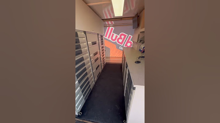 Inside a Dakar Rally mobile garage truck