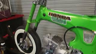 Honda CT 70 front end assembly and build update.