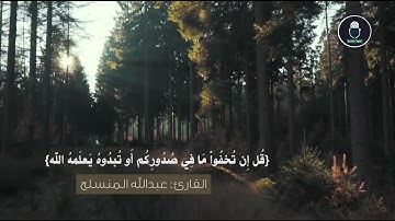 تلاوة القارئ عبدالله المنسلح