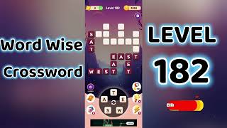 Word Wise Crossword Level 182 🧩 | Smart Crossword Puzzle Walkthrough | Go Answer Content
