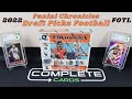 2022 Panini Chronicles Draft Picks Football Hobby box FOTL