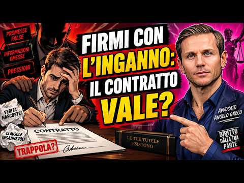 COSA SUCCEDE SE FIRMATE UN CONTRATTO SOTTO PRESSIONE O CON L'INGANNO?| Avv. Angelo Greco