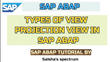 SAP ABAP - Projection View in sap abap #sap #abap #ytshorts #learnsap