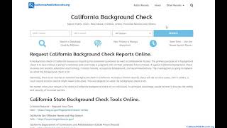 California Public Records Online Search Guide. screenshot 3