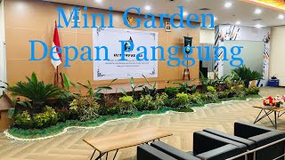 Ide . Mini Garden . Dekorasi Depan Panggung