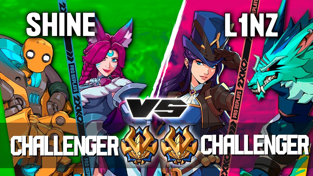 2XKO ▰ SHINE (Ahri-Blitzcrank) vs L1NZ (Caitlyn-Warwick) ▰ 2XKO Pro level replays