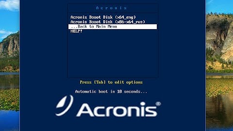 how to create acronis multiboot DVD or USB