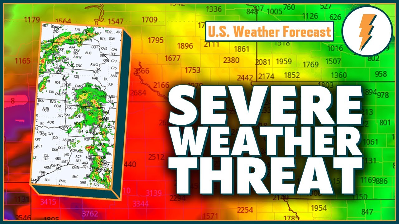 Severe weather threat across the central U.S. through the weekend - YouTube