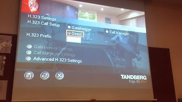Tanberg video conference