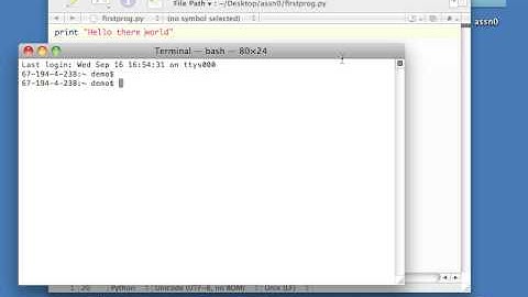 Macintosh: Using TextWrangler to Develop Python Programs