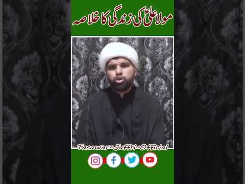 مولا علی ع کی زندگی کا خلاصہ