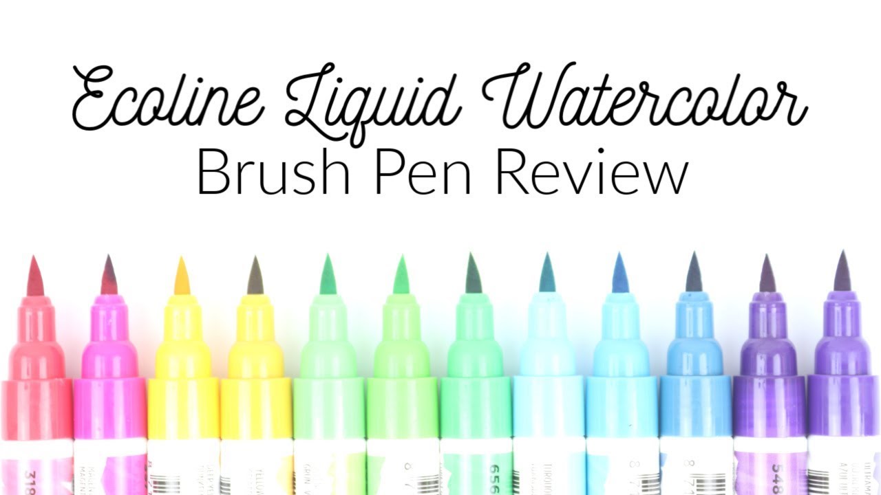 Ecoline Brush Pens Full Review and Swatch 