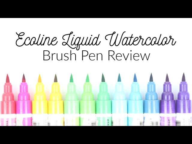 Ecoline Brush Pens Review (Compared to Karin Markers) - Ensign Insights