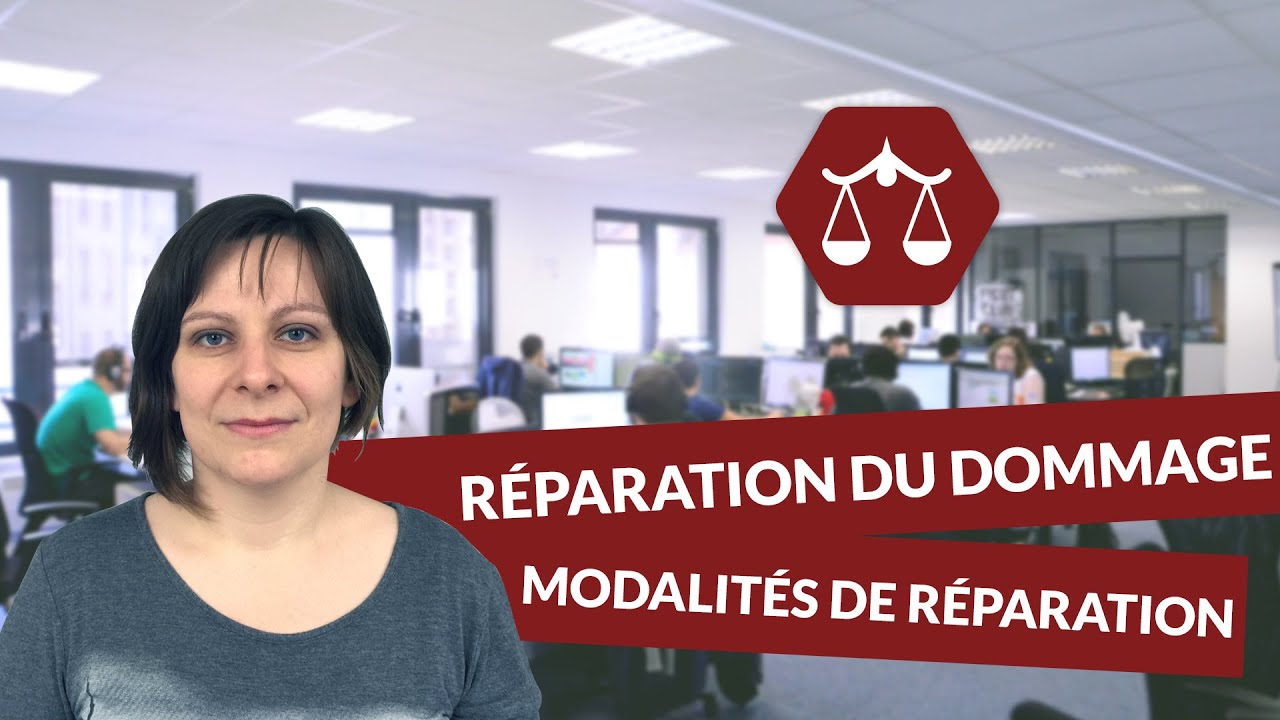 La réparation du dommage : les modalités de la réparation - Droit - digiSchool