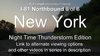 I-81 New York Northbound 4K60 Full Length