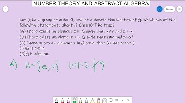 Cracking the GRE Math Subject Test - Number Theory and Abstract Algebra #15 (Easy)